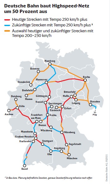 ICE-Linien  Foto: Deutsche Bahn AG