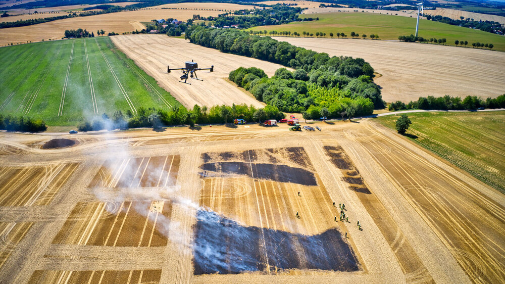 ASB-Drohnenstaffel_Brandüberwachung Foto©ASB-Regionalverband Dresden e.V.