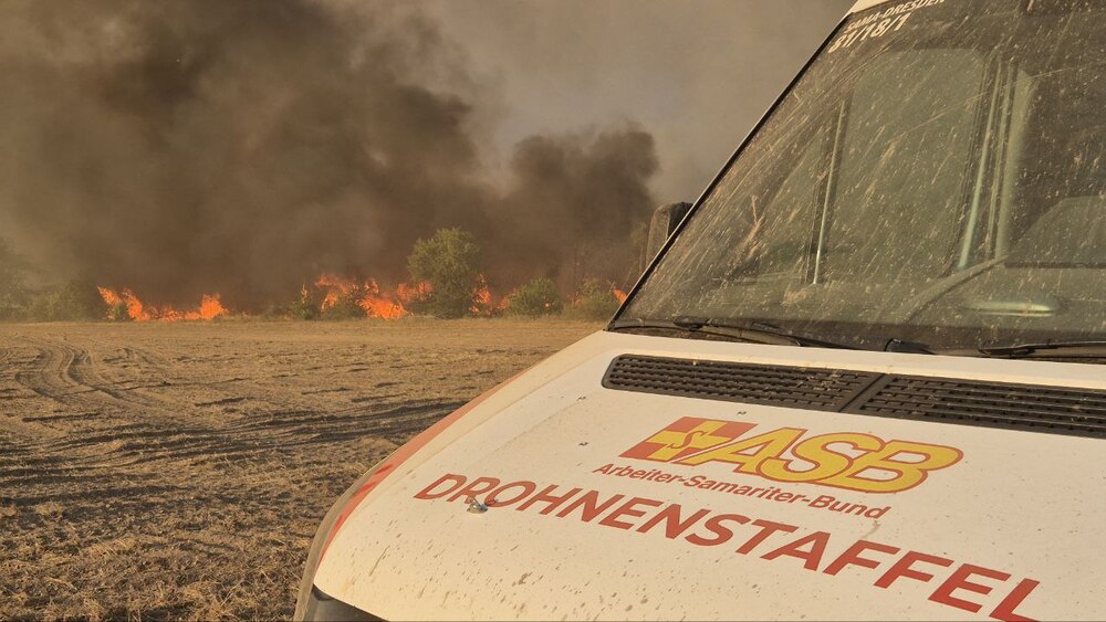 ASB Drohnenstaffel im Einsatz. Foto: ASB- Regionalverband Dresden e.V.