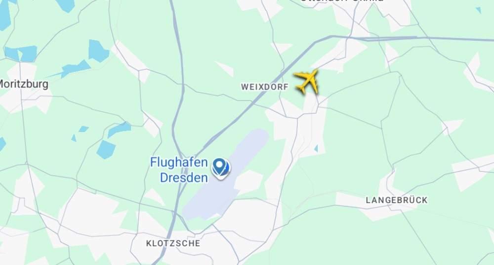 Screenshot flightradar 24
