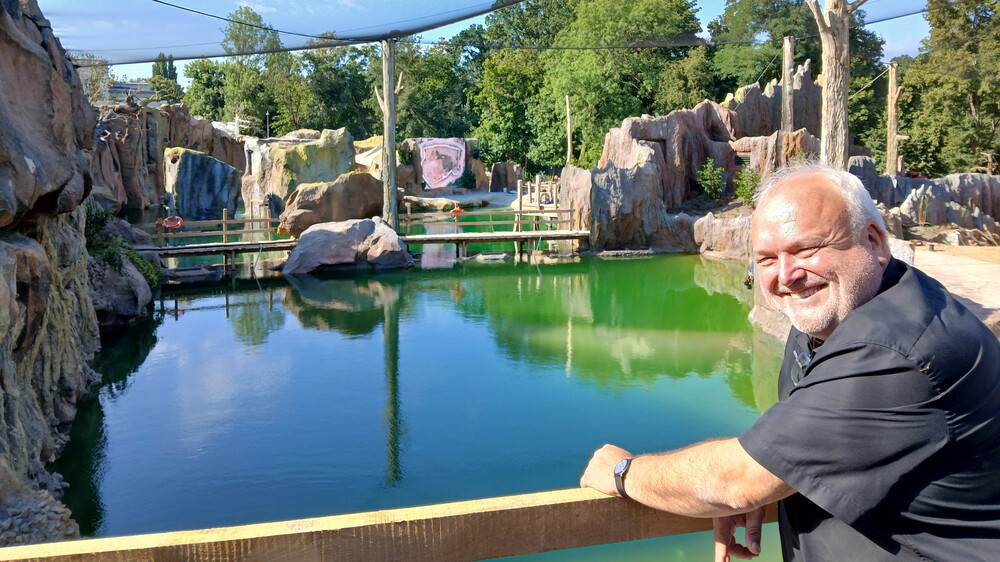 Zoodirektor Jörg Junhold freut sich auf die Eröffnung von Feuerland am 1. September.  Foto: Zoo Leipzig