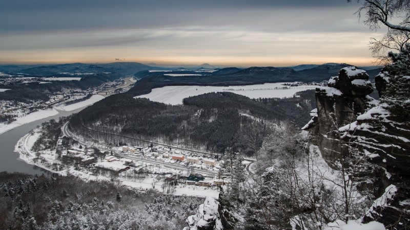 Heilsame Stille: Winter in der Sächsischen Schweiz  Foto: Norbert Pietsch/Pixabay