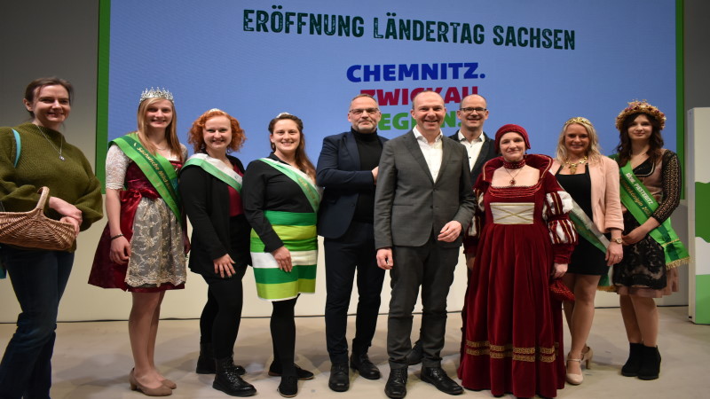 Auf der Grünen Woche in Berlin - Sachsens Landwirtschaftsminister Wolfram Günther hat am Montag den Sachsentag eröffnet.  Foto: © MeiDresden.de/Mike Schiller