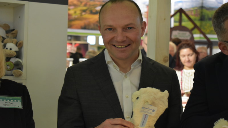 Auf der Grünen Woche in Berlin - Sachsens Landwirtschaftsminister Wolfram Günther hat am Montag den Sachsentag eröffnet.  Foto: © MeiDresden.de/Mike Schiller