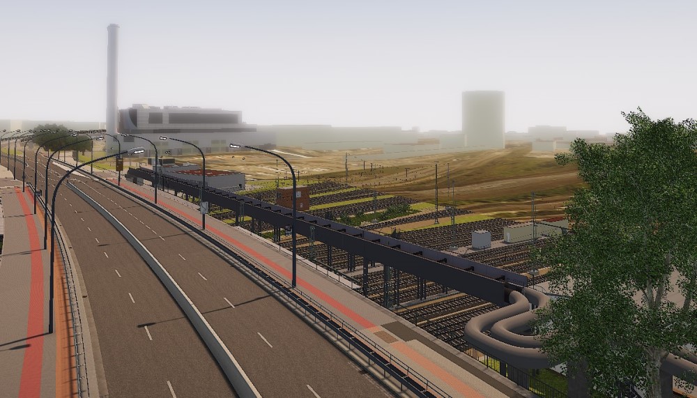 Nossener Brücke Fernwärmetrasse   © Straßen- und Teifbauanmt