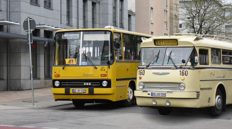 110 Jahre Bus in Dresden -Jubuläumswochenende am 06. /07. April ©MeiDresden.de