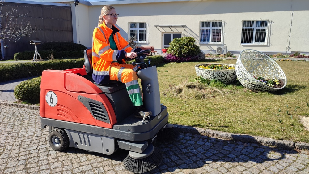 Fruhjahrsputz in Coswig. beginnt.  Foto:Baubetriebshof Coswig