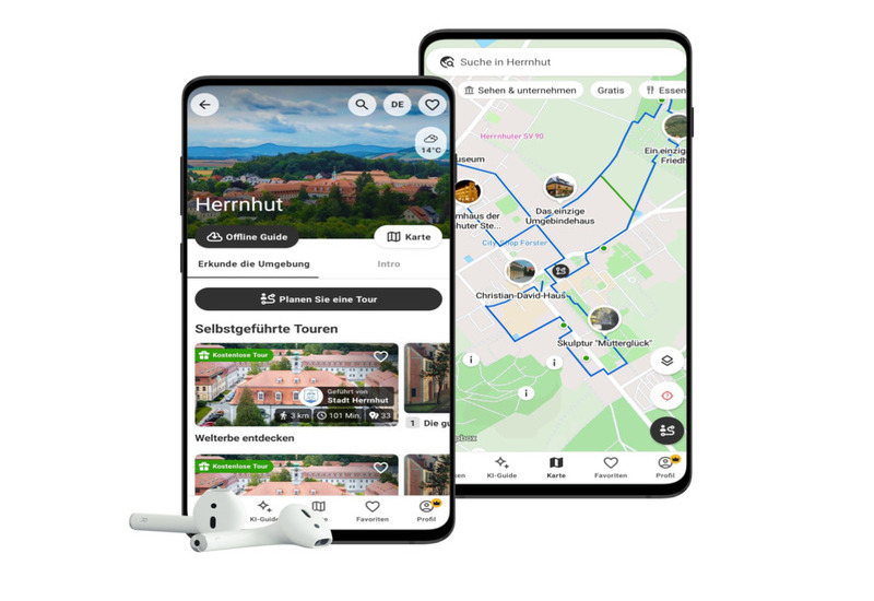 Audioguide Herrnhut SmartGuide. Foto: MGO