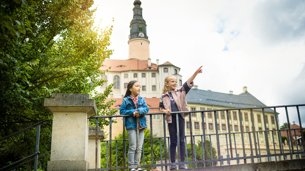 Kinder im Park von Schloss Weesenstein © André Forner