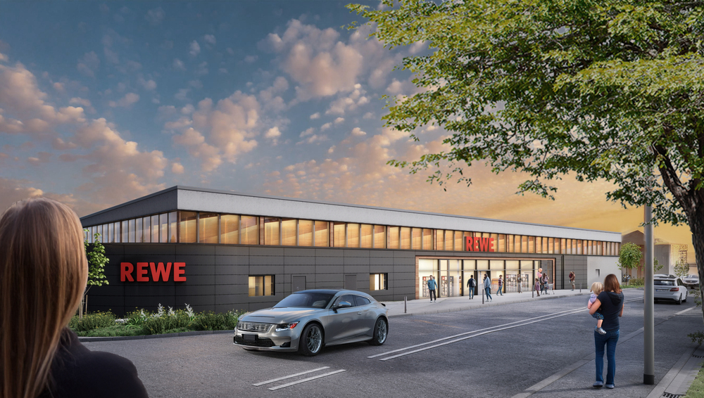 Visualisierung REWE Dippoldiswalde. Foto: REWE
