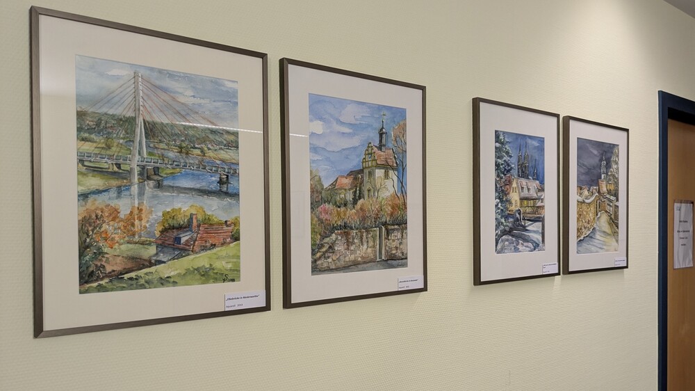 Bilder von Petra Samek aus der aktuellen Ausstellung im Landratsamt Meißen  Foto: Landratsamt Meißen