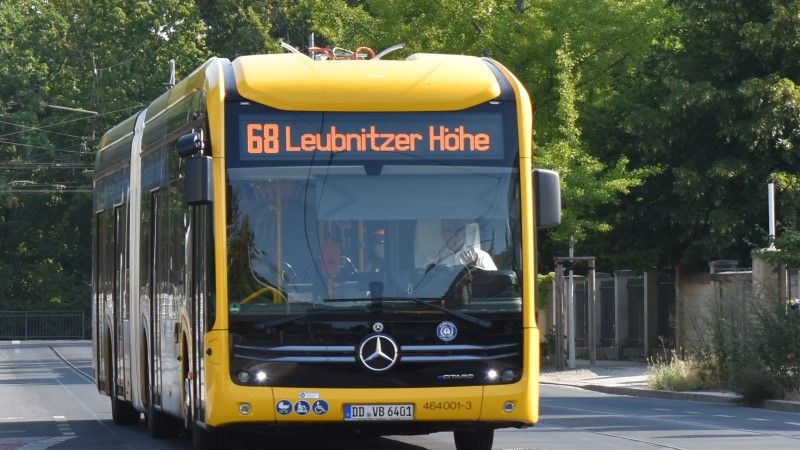 Dresdner Verkehrsbetriebe können Auftrag für 20 Elektrobusse auslösen © MeiDresden.de